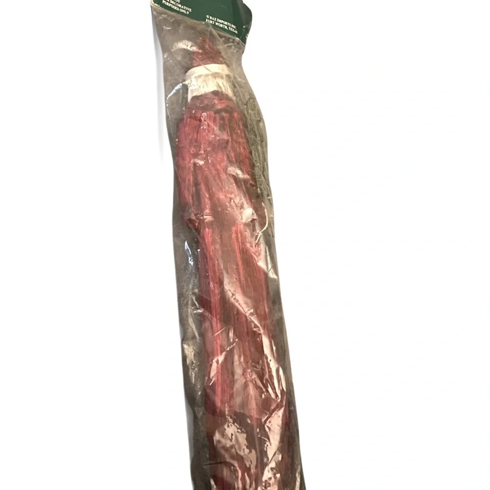 Raz Imports Tall Santa Primitive Style Tall Christmas Pencil Santa NOS Vintage
